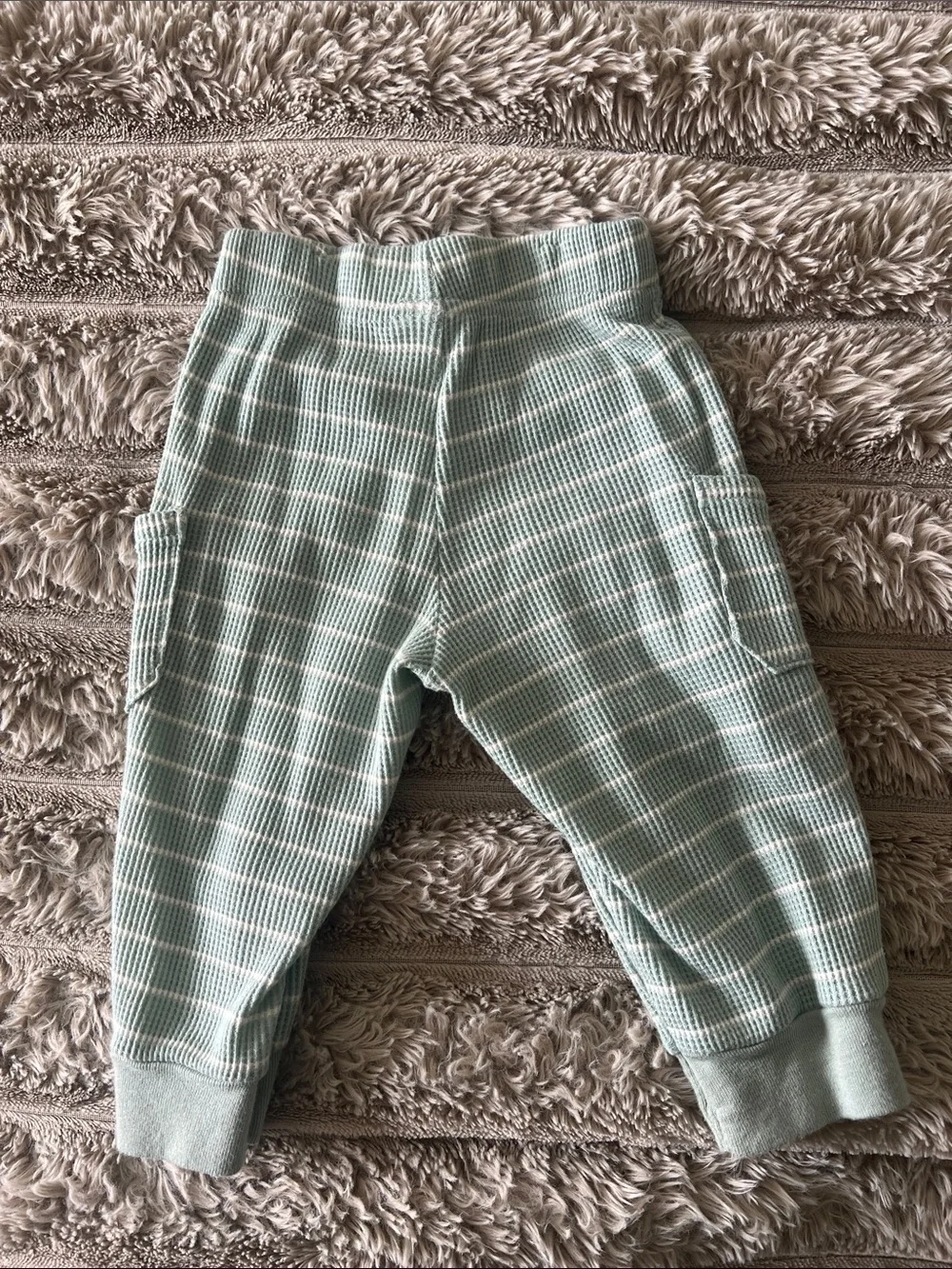 Carter's Sage Green Striped Two-Piece Set